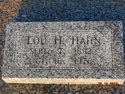 Lou H. <I>Williams</I> Hahn 