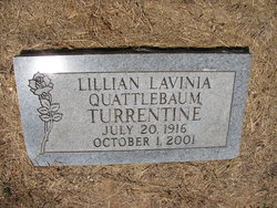 Lillian Lavinia <I>Quattlebaum</I> Turrentine 