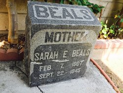 Sarah E <I>Adamson</I> Beals 