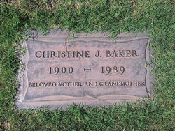 Christine J <I>Wolf</I> Baker 