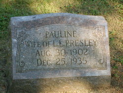 Pauline <I>Schaffer</I> Presley 