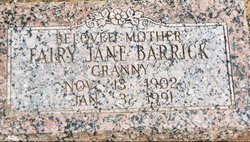Fairy Jane “Granny” <I>Lynn</I> Barrick 