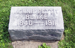 Jane Elizabeth “Jennie” <I>Pettit</I> Blake 