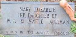 Mary Elizabeth “Infant” Aultman 