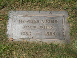 Rev William F. Koehler 