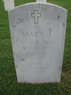 Mary J Cooper 