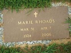 Marie <I>Adams</I> Rhoads 