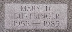 Mary Lois <I>Denzinger</I> Curtsinger 