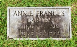 Annie Frances <I>Fox</I> Carter 