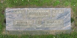 Myrtle M <I>Moore</I> Anderson 