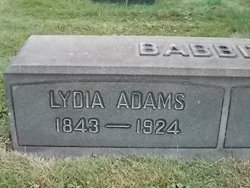 Lydia A <I>Adams</I> Babbitt 