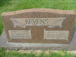 Mary Starr <I>Parker</I> Bevens 