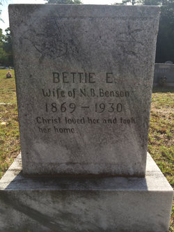 Bettie E. <I>West</I> Benson 