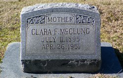 Clara F. <I>Mobley</I> McClung 