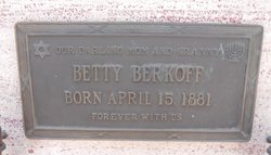 Betty <I>Suchore</I> Berkoff 