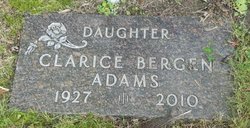 Clarice <I>Bergen</I> Adams 