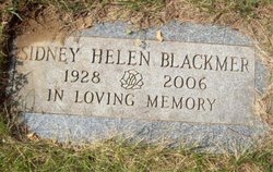 Sidney Helen “Sid” <I>Williams</I> Blackmer 