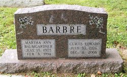 Martha Ann <I>Baumgardner</I> Barbre 