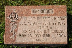 Mary Catherine <I>Nicholson</I> MacKinnon 