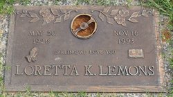 Loretta Katherine Lemons 