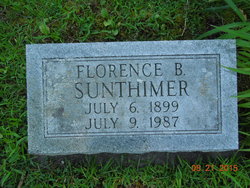 Florence B <I>Weaver</I> Sunthimer 