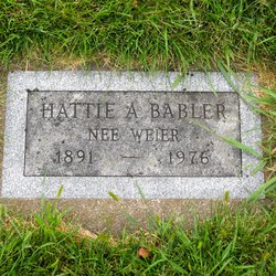 Hattie A. <I>Weier</I> Babler 