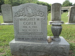 Margaret Amelia <I>Middleton</I> Cofer 