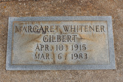 Margaret Elizabeth <I>Whitener</I> Gilbert 