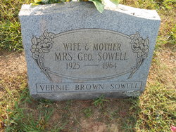 Vernie <I>Brown</I> Sowell 
