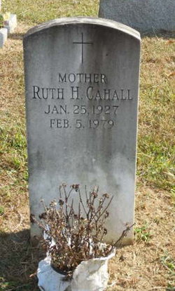 Ruth H <I>Perry</I> Cahall 