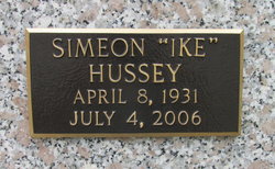 Simeon “Ike” Hussey 