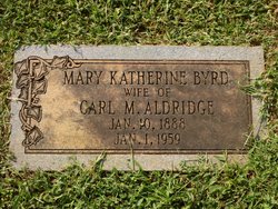 Mary Katherine <I>Byrd</I> Aldridge 