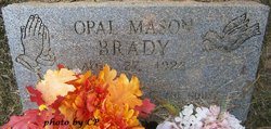 Mollie Opal <I>Mason</I> Brady 