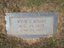 Wylie G Boman 