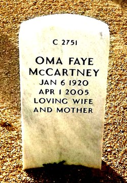 Oma Faye <I>Smith</I> McCartney 