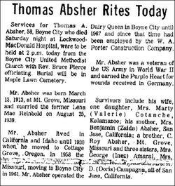 Thomas A. Absher 