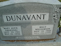 Billy Williamson Dunavant 