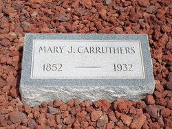 Mary Jane <I>Hicks</I> Carruthers 
