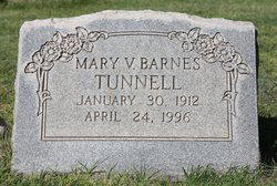 Mary Violet <I>Moss</I> Barnes Tunnell 