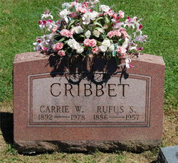 Carrie W <I>Driver</I> Cribbet 