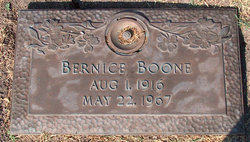 Bernice Augusta <I>Diebel</I> Boone 