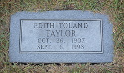 Edith Irene <I>Toland</I> Taylor 