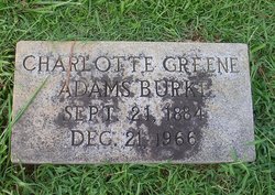 Charlotte <I>Greene</I> Adams Burke 