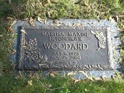 Martha Maxine <I>Hunsberger</I> Woodard 
