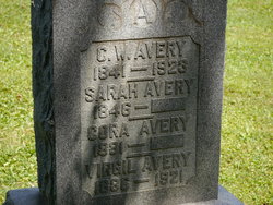 Sara Jane <I>Bradley</I> Avery 