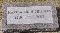 Martha Anna <I>Linin</I> Childers 