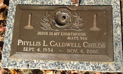Phyllis Leona “Curly or Shirley” <I>Caldwell</I> Childs 