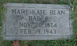 Mary Kate <I>Bean</I> Rader 
