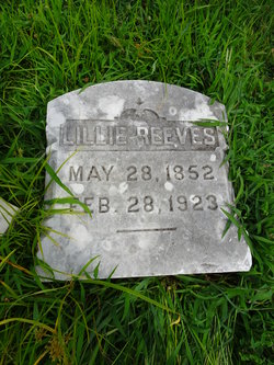 Sarah Elizabeth “Lillie” <I>Walters</I> Reeves 