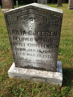 Julia <I>Sjogren</I> Christenson 